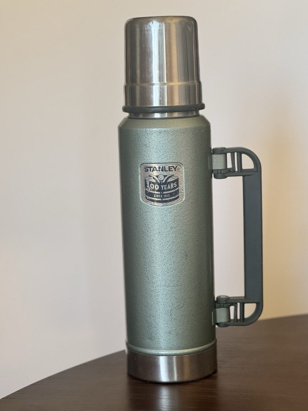 Stanley 100th Anniversary Thermos 1.4 Qt / 1.3L Classic Vacuum Bottle Green 2013